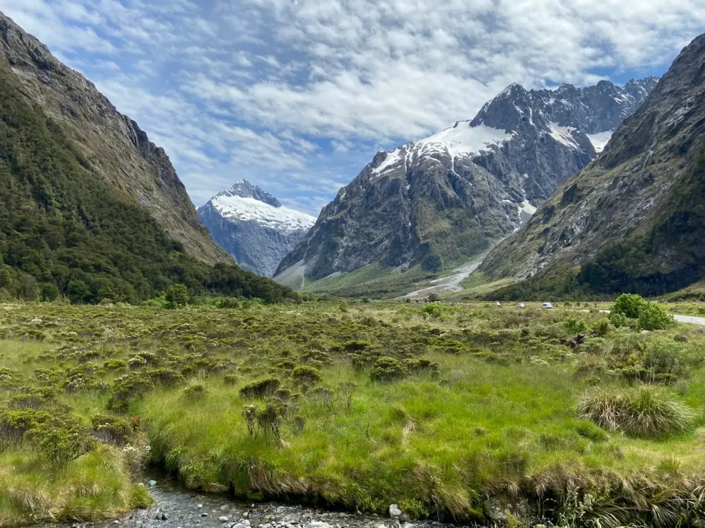 Paysage de montagne en Nouvelle-Zélande