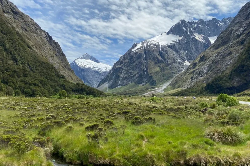Paysage de montagne en Nouvelle-Zélande